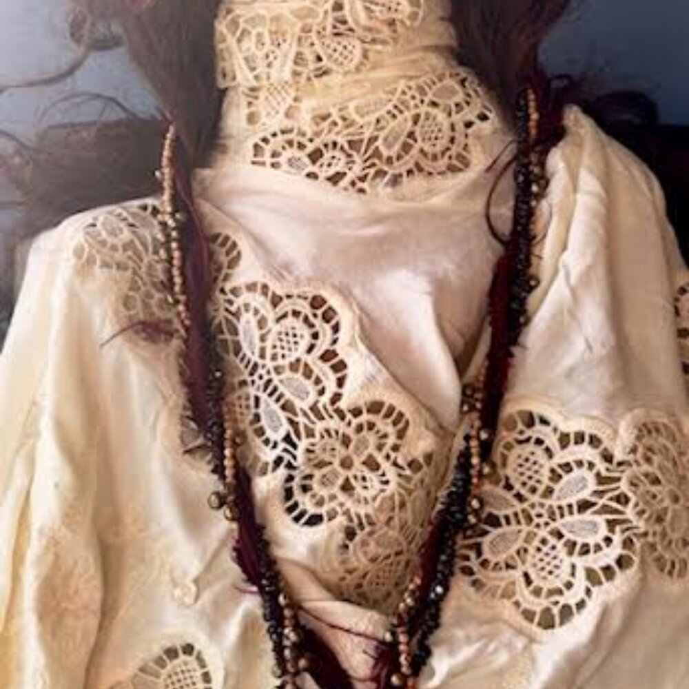 Bohemian Garnet & Jasper Long Layered Necklace 3 in One - Picture 8 of 8
